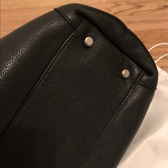 Coach Black Leather Edie 31 Tote - Picture 6 of 10